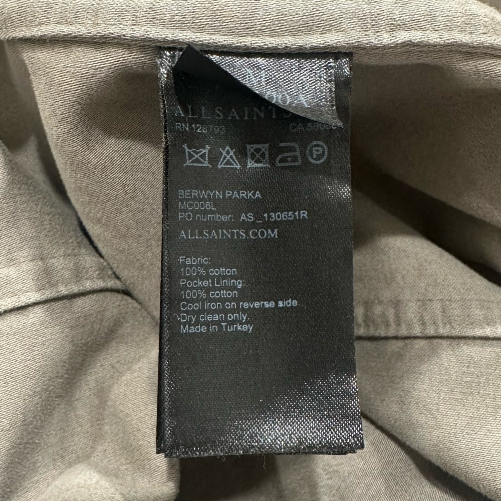 All Saints Olive Green Field Jacket - Picture 7 of 7